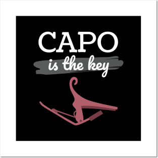 Capo is the Key Rose Gold Capo Dark Theme Posters and Art